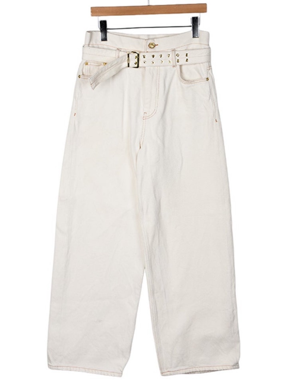 Ganni Paperbag Waist Denim Jeans